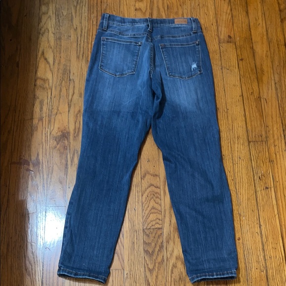 Judy Blue Boyfriend Fit Pull On Blue Distressed Women Jeans Size 27 - Picture 10 of 10